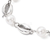 Ocean Series Alloy Conch Link Bracelets BJEW-JB11840-04-3