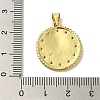 Brass Enamel Micro Pave Cubic Zirconia Pendants KK-Z042-24G-02-3