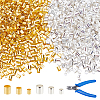   3000Pcs Tube Brass Crimp Beads for DIY Jewelry Making Finding Kit DIY-PH0005-94-1