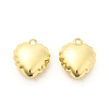 Heart Brass Pendants KK-L237-002G-1