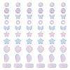 125G Gradient Color Transparent Glass Beads GLAA-TA0003-58A-1