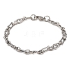 Tarnish Resistant 304 Stainless Steel Link Chain Bracelets BJEW-B078-93P-1