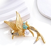 Phenix Zinc Alloy Rhinestone Brooches PW-WG0C58E-01-5