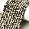 Natural Dalmatian Jasper Heishi Beads Strands G-A299-A12-01-1