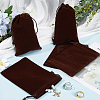 Velvet Jewelry Drawstring Gift Bags ABAG-BBC0001-10C-03-4
