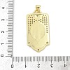 Brass Micro Pave Cubic Zirconia Pendants KK-D317-127G-3