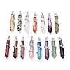 Natural Gemstone Big Pointed Pendants G-F696-B-1