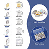 200Pcs 5 Styles Brass Rhinestone Spacer Beads KK-TA0003-39-4