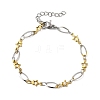 304 Stainless Steel Link Bracelets BJEW-A044-03B-GP-4