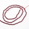 Natural Garnet Beads Strands X-G-K127-01F-2mm-2