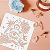 Large Plastic Reusable Drawing Painting Stencils Templates DIY-WH0172-697-3