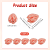 100Pcs Dyed Synthetic Coral Carved Beads CORA-SP0001-10-2
