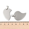 304 Stainless Steel Split Pendants STAS-U040-13P-3