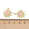 Brass Enamel Pendants KK-L240-09G-4