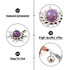 40Pcs 10 Styles Natural Gemstone Pendants G-TA0001-88-4