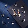 60Pcs 2 Color 304 Stainless Steel Leverback Earring Findings STAS-UN0057-76-2