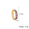 Golden Stainless Steel Finger Ring UP8900-1-1