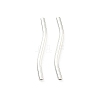 Brass Wavy Tube Beads KK-H532-36A-S-1