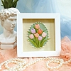 DIY Flower Pattern Photo Frame Embroidery Kits for Beginner PW-WG0A42E-02-1