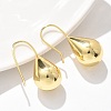 Teardrop Brass Dangle Earrings EJEW-B132-06G-3