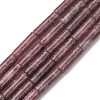 Natural Lepidolite/Purple Mica Stone Beads Strands G-F247-45A-1