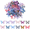 60Pcs 12 Colors  Polyester Butterfly Ornament Accessories FIND-SP0004-59-1