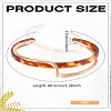 1Pc Brass Resin Cuff Bracelets for Women BJEW-LP0002-26A-2