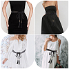 1Pc Cotton and Linen Flower Lace Tassel Waist Belly Belts AJEW-GF0012-32C-5