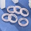 Natural Rose Quartz Plain Band Rings PW-WG25917-06-1