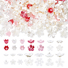140Pcs 14 Colors Resin Bead Caps RESI-AR0001-56-1