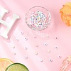 190Pcs 5 Styles Opaque Acrylic Beads MACR-FP0001-08-5