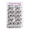 202 Stainless Steel Polishing Hoop Earrings EJEW-M106-02P-08-3
