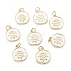 Brass Enamel Pendants KK-A155-07G-2