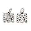 Brass Micro Pave Grade AAA Cubic Zirconia Charms ZIRC-P067-11P-M-NR-2