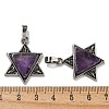 Natural Amethyst Pendants G-G147-08AS-07-3