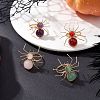 4Pcs 4 Styles Natural Gemstone Beaded Finger Rings RJEW-TA00210-1