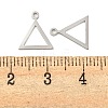 925 Sterling Silver Hollow Triangle Charms STER-B005-37P-3