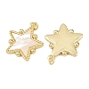 Natural Shell Star Pendants X-KK-L251-43G-02-2