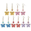 Glass Dangle Earrings EJEW-MZ00259-1