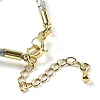 Polyester Cord Braided Necklace Makings MAK-L043-03G-03-3