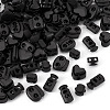 100Pcs 4 Styles Plastic Cord Locks FIND-TA0010-22-3