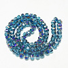 Electroplate Glass Beads Strands EGLA-Q094-A05-2