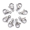 304 Stainless Steel Lobster Claw Clasps X-STAS-AB12-1