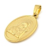 Ion Plating(IP) 304 Stainless Steel Pendants LS-STAS-B071-02A-14G-2