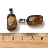 Natural Tiger Eye Pendants G-Z067-03P-09-4