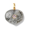 Natural Labradorite Pendants G-B188-02G-09-1