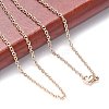 304 Stainless Steel Cable Chains Necklace Making X-STAS-P045-01RG-3