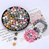Colorful Pattern Printed Silicone Focal Beads LS-SI-JX0022A-14-3