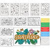 AHADERMAKER 1 Set Coloring Paper Greeting Cards Sets AJEW-GA0007-07-1