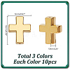 30Pcs 3 Colors Tibetan Style Alloy Beads TIBEB-HY0001-11-2